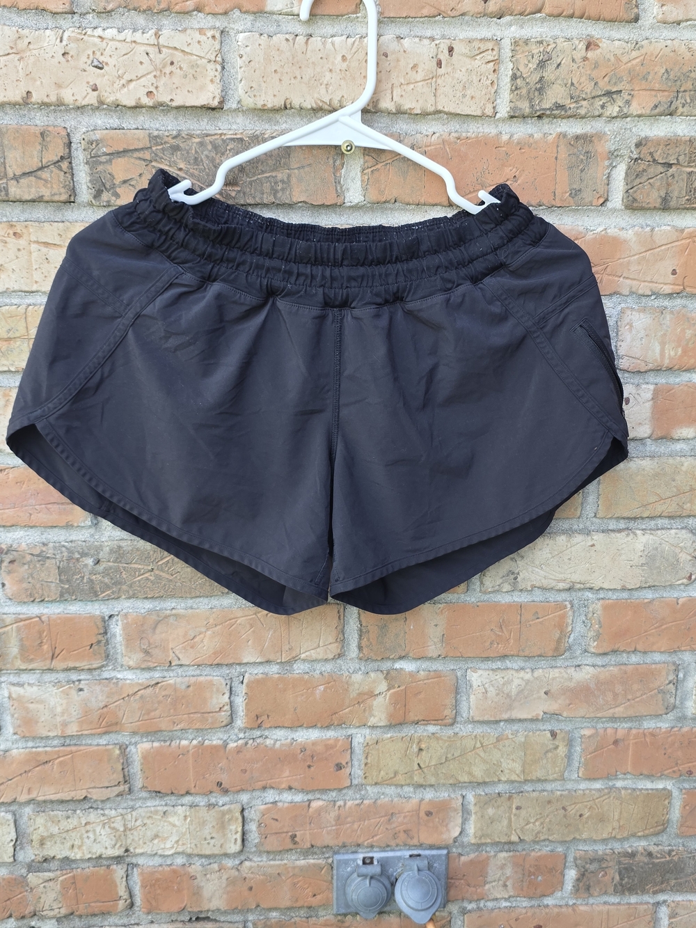 lululemon athletica Black Running Shorts with Elastic Waist